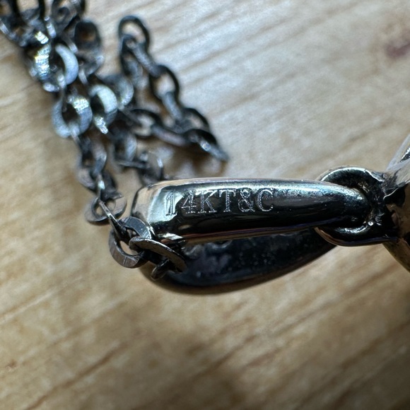 Black and white Diamond pendant - Picture 5 of 11